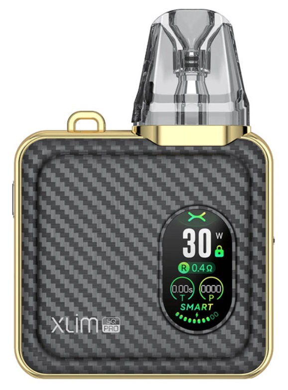OXVA Xlim SQ Pro Pod Kit 1200 mAh Gold Carbon 1 ks