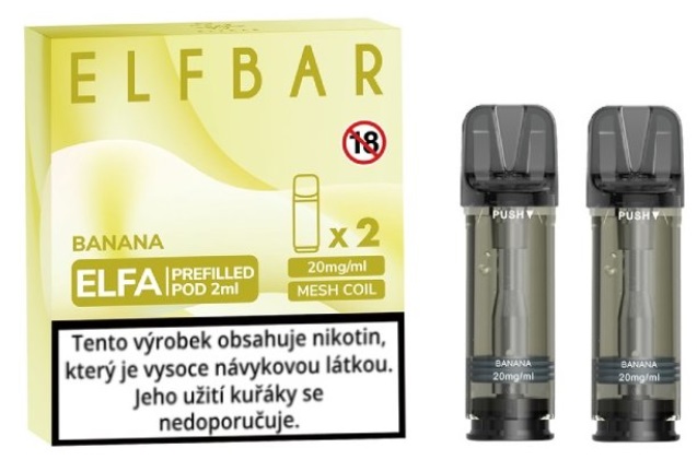 Elf Bar ELFA Pods cartridge 2Pack - Banana 20mg