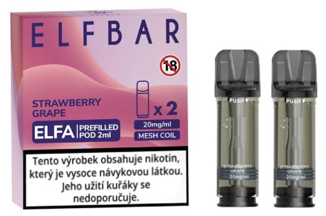 Elf Bar ELFA Pods cartridge 2Pack - Strawberry Grape 20mg