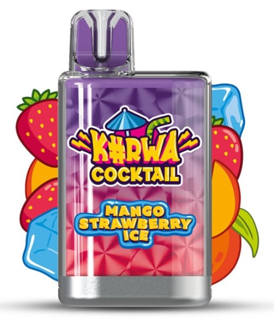 Kurwa Cocktail Mango Strawberry Ice 20 mg 700 potáhnutí 1 ks