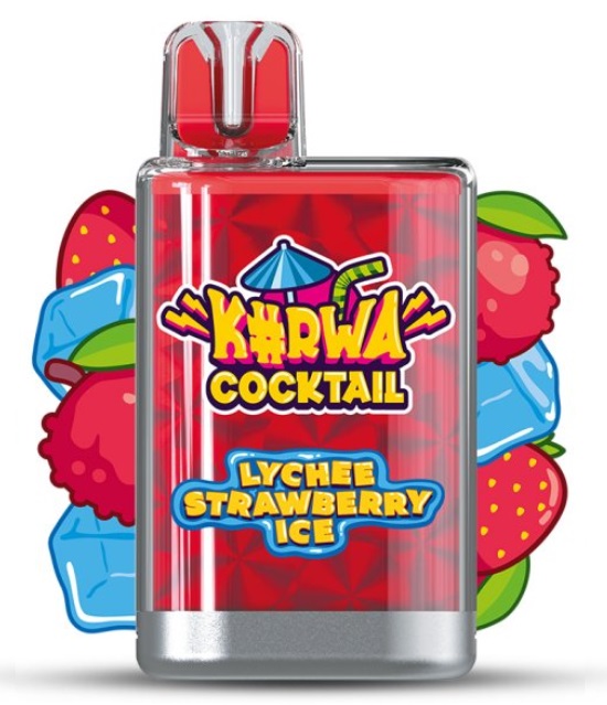 Kurwa Cocktail Lychee Strawberry Ice 20 mg 700 potáhnutí 1 ks