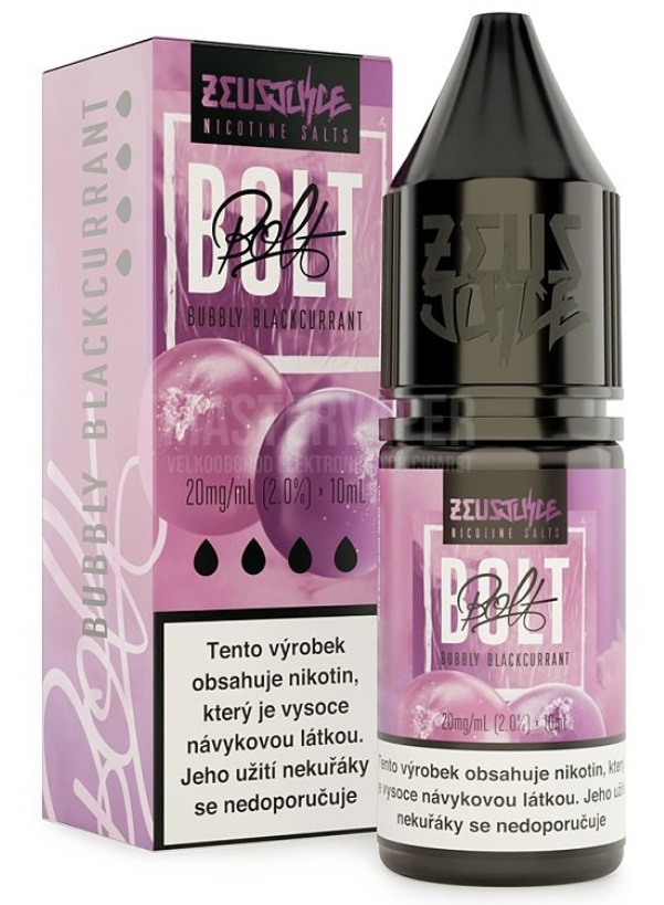 Zeus Juice BOLT Salt - Bubbly Blackcurrant 10ml 20mg