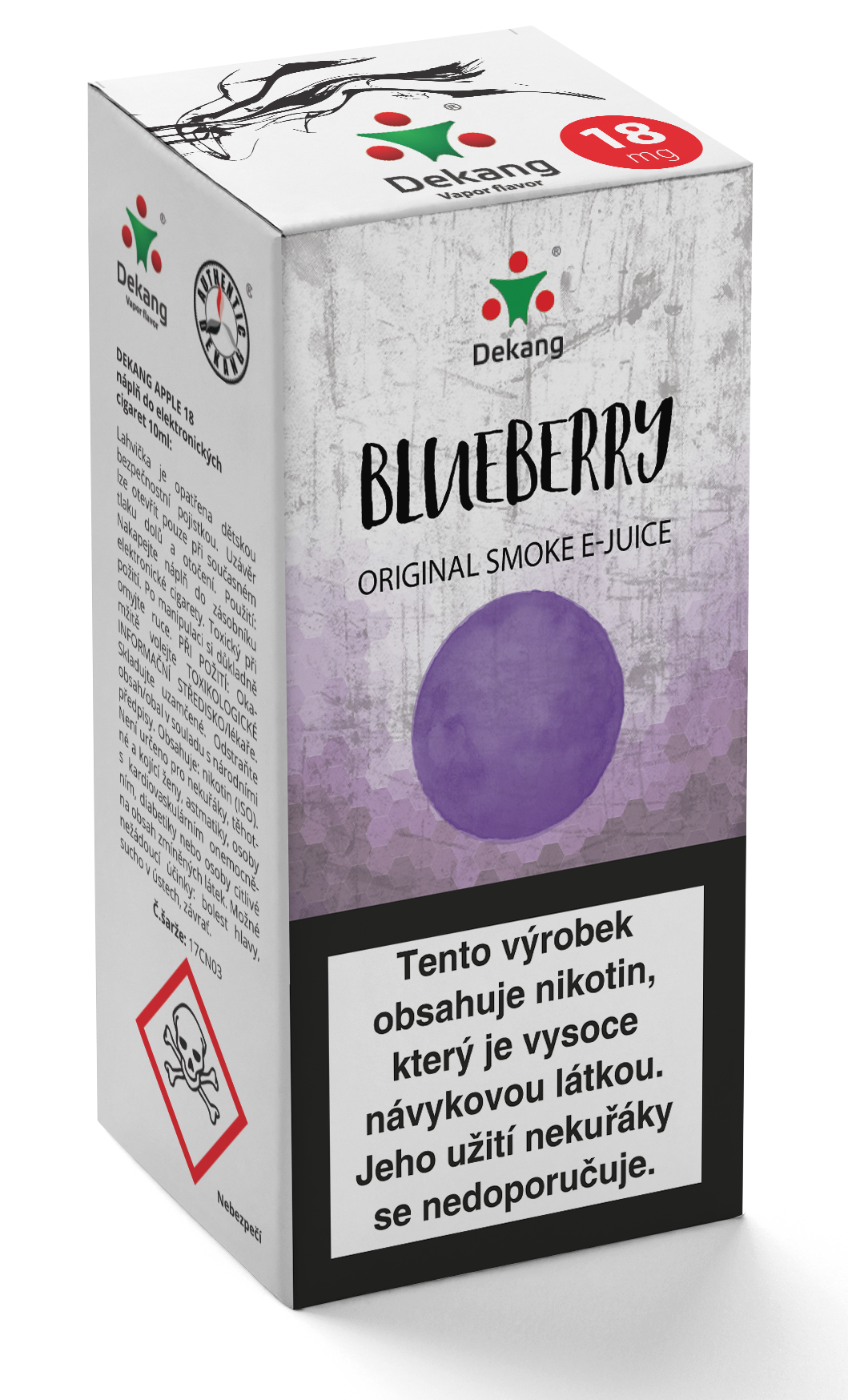 E-liquid Dekang 10ml Borůvka - Blueberry Množství nikotinu: 11mg