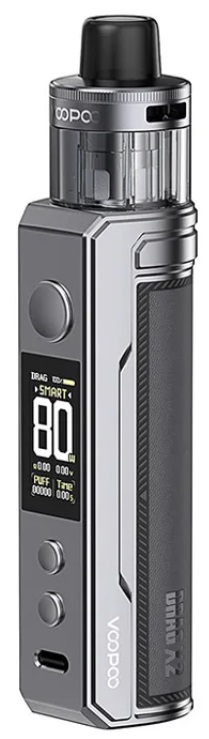 VOOPOO Drag X2 Mod Pod 80W Full Kit Gray Metal 0 mAh 1 ks