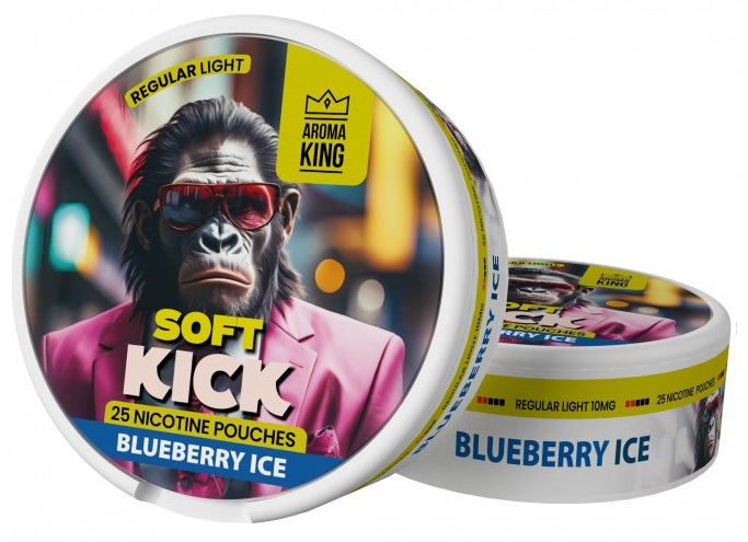 Aroma King Soft Kick - Blueberry Ice 10 mg/g 25 sáčků
