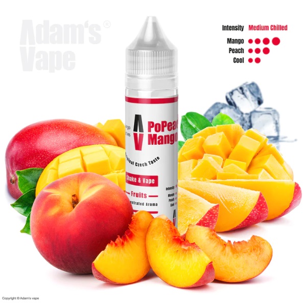 Adams vape PoPeachi Mango Shake & Vape 12ml