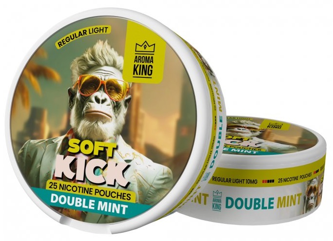 Aroma King Soft Kick - Double Mint 10 mg/g 25 sáčků