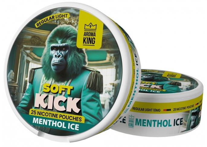 Aroma King Soft Kick - Menthol Ice 10 mg/g 25 sáčků