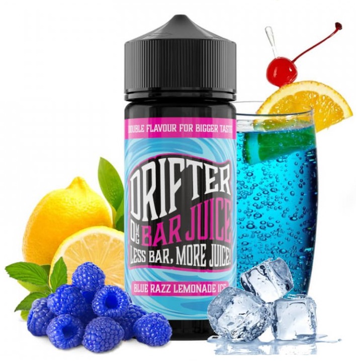 Juice Sauz Drifter Shake & Vape Blue Razz Lemonade Ice 24ml