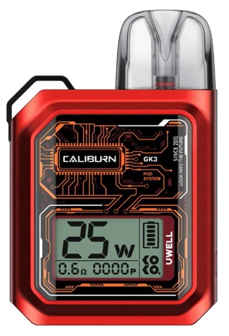 Uwell Caliburn GK3 Pod 900 mAh Red 1 ks