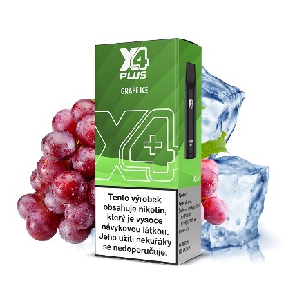 X4 Plus Pod cartridge - Grape Ice 2ml 20mg 1ks