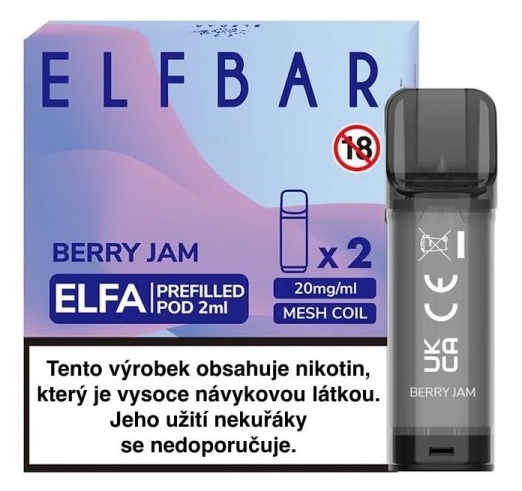 Elf Bar ELFA Pods cartridge 2Pack - Berry Jam 20mg