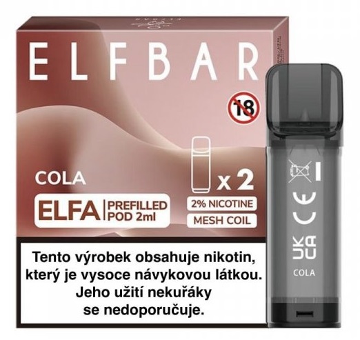 Elf Bar ELFA Pods cartridge 2Pack - Cola 20mg