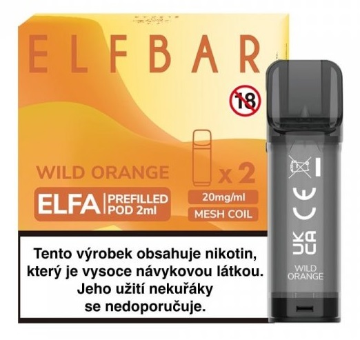 Elf Bar ELFA Pods cartridge 2Pack - Wild Orange 20mg