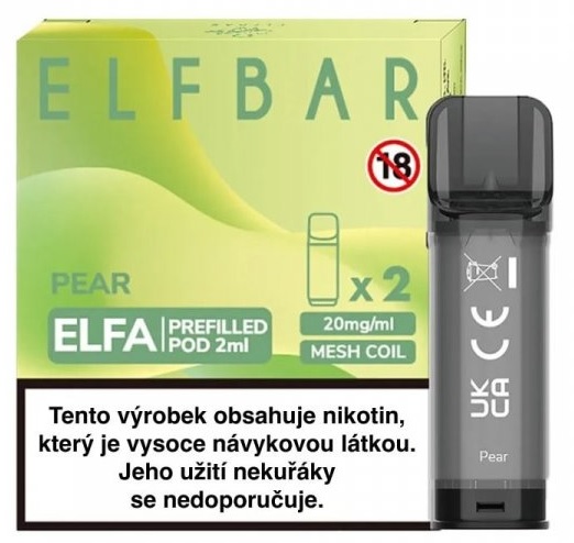 Elf Bar ELFA Pods cartridge 2Pack - Pear 20mg