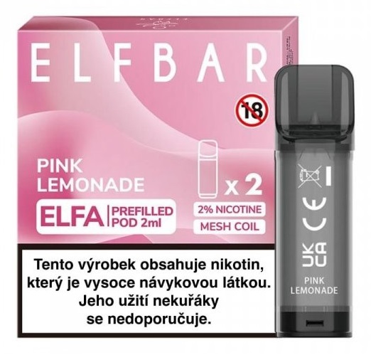 Elf Bar ELFA Pods cartridge 2Pack - Pink Lemonade 20mg