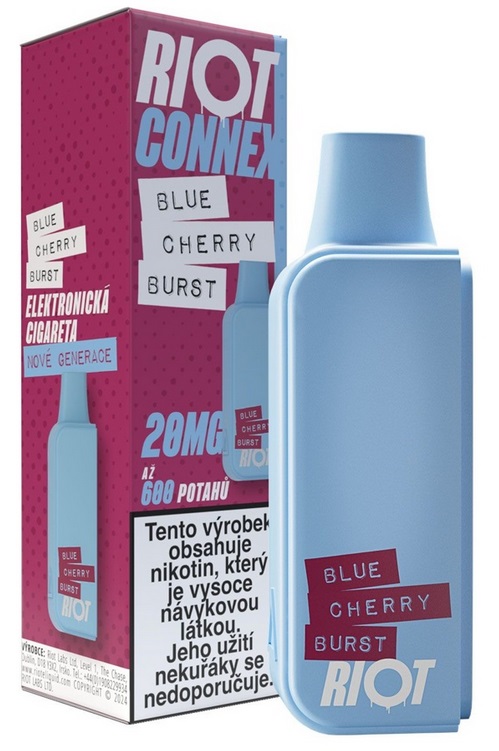 RIOT Connex předplněná kapsle (Blue Cherry Burst) 1ks intenzita nikotinu 20mg