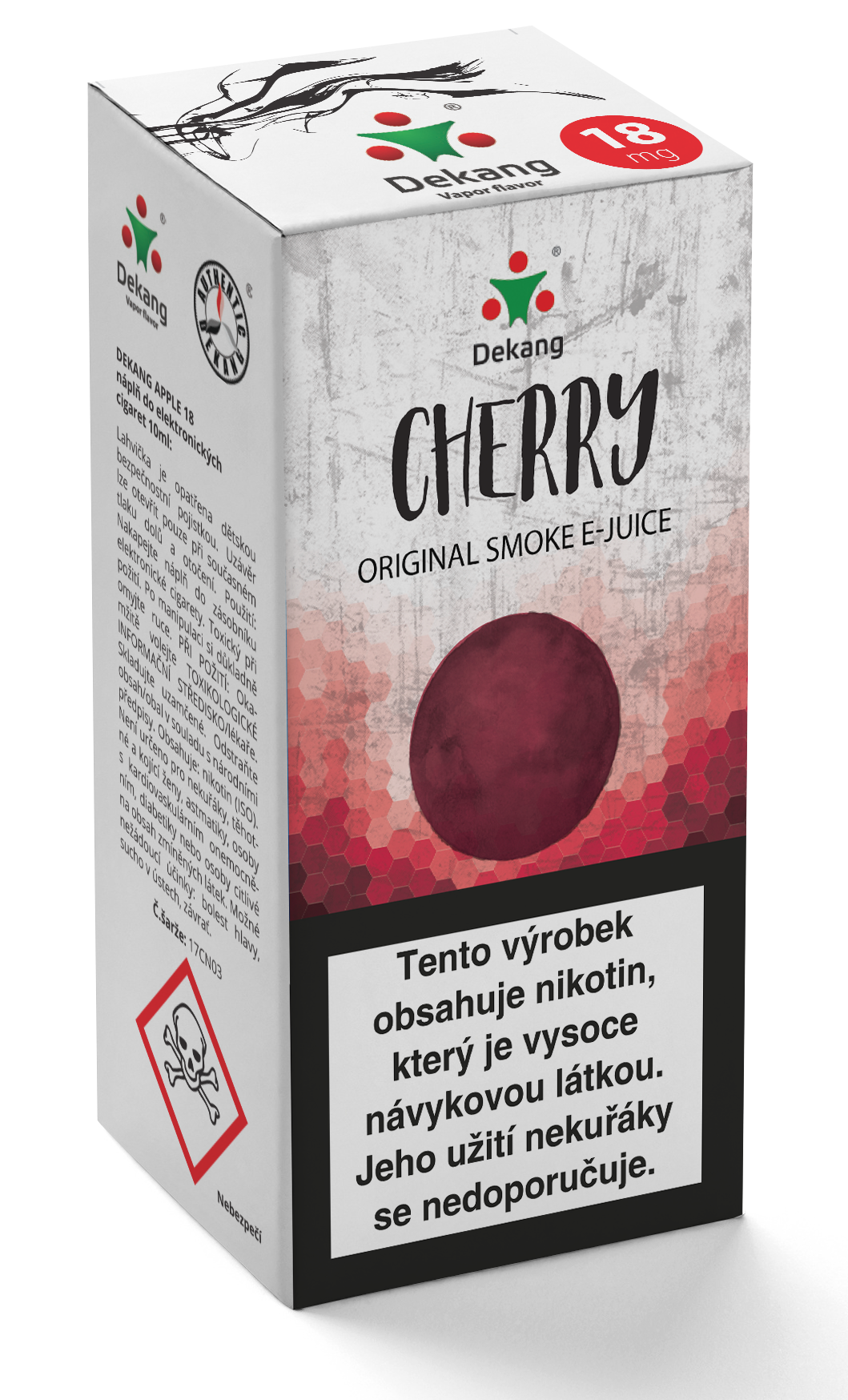 E-liquid Dekang 10ml Třešeň - Cherry Množství nikotinu: 3mg