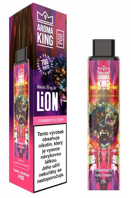 Aroma King LION POD - Strawberry Ice Cream 20mg