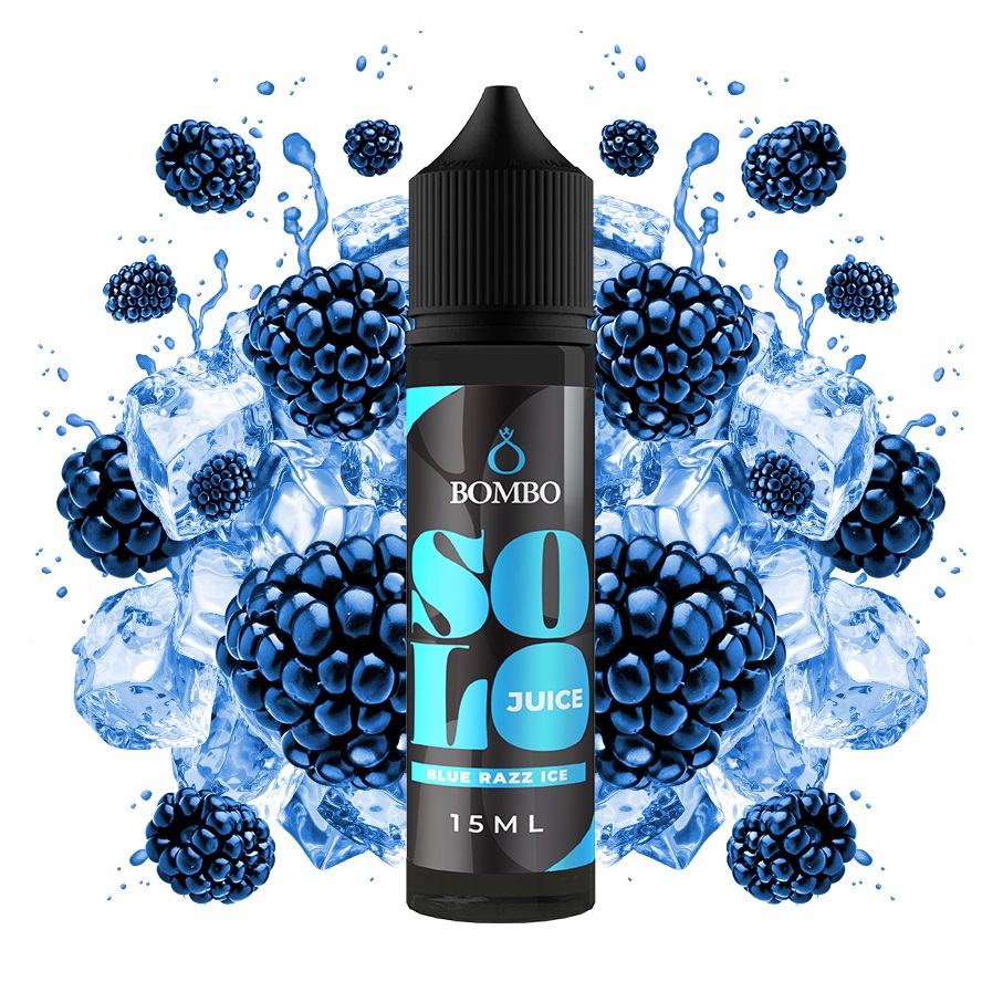 Bombo Solo Juice Blue Razz Ice S & V 15 ml