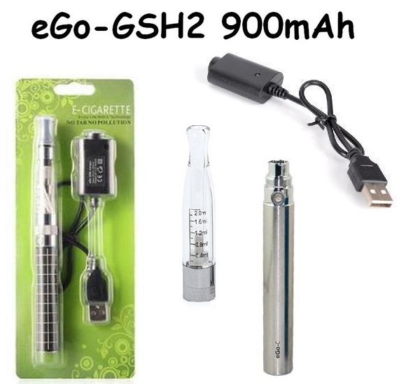 Elektronická cigareta eGo-GSH2 900mAh nerezová 1ks