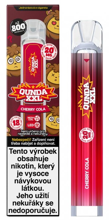 Qunda XXL Cherry Cola 20 mg 800 potáhnutí 1 ks
