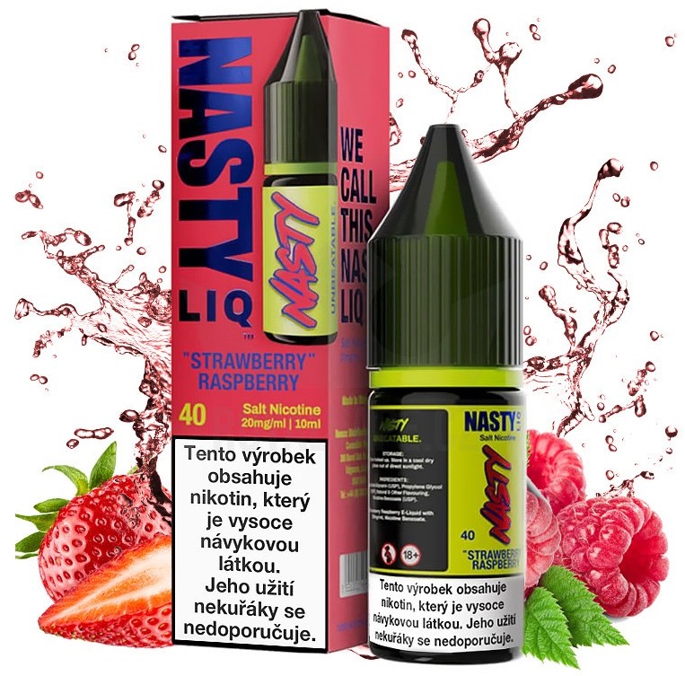 Nasty LIQ Salt - Strawberry Raspberry 10ml 20mg