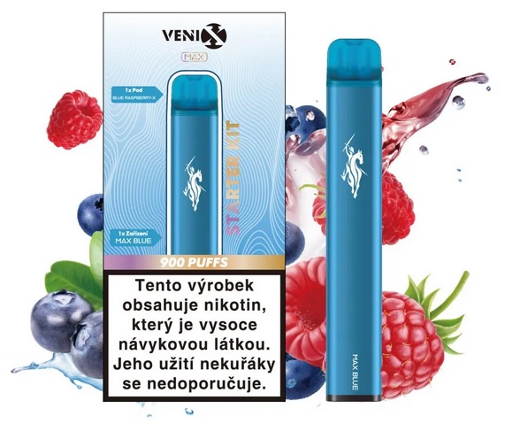 Venix MAX Starter Kit Max Blue 20 mg 900 potáhnutí 1 ks