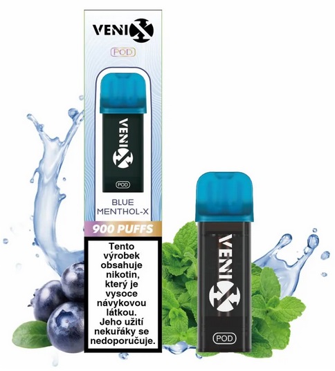 Venix Max Pod Blue Mentol-X 20 mg 900 potáhnutí 1 ks