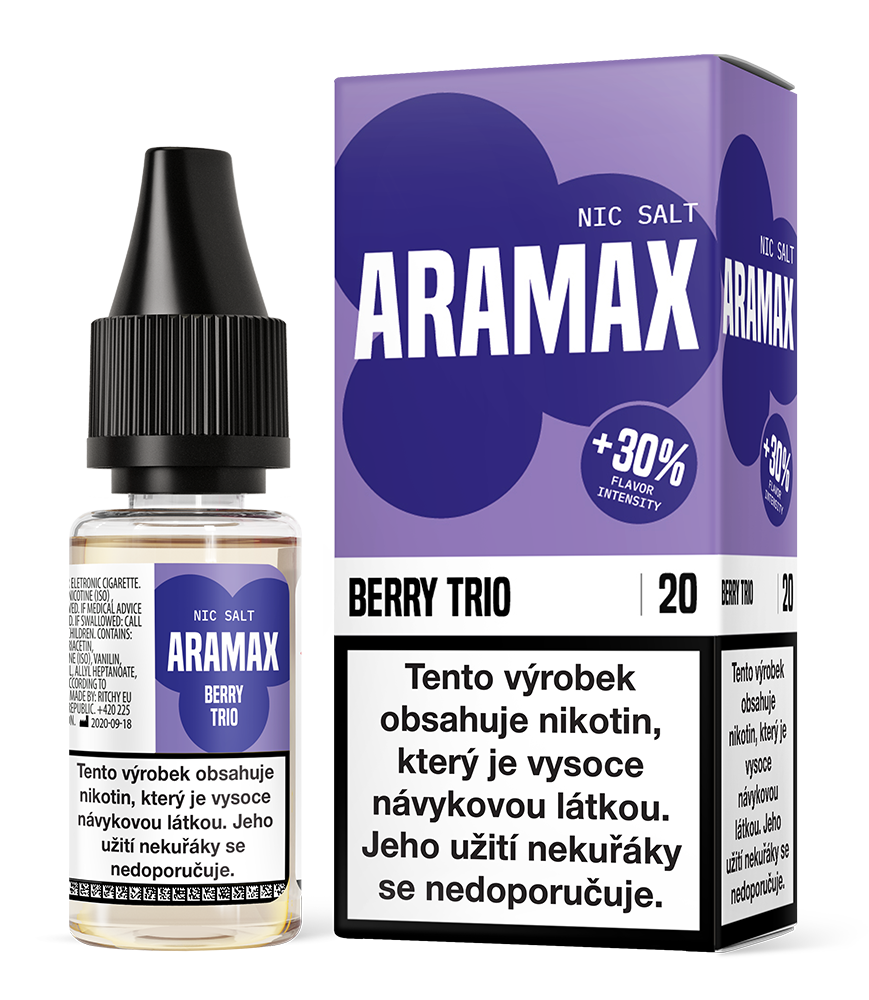 E-liquid Aramax Nic Salt - Berry Trio 10ml Množství nikotinu: 10mg