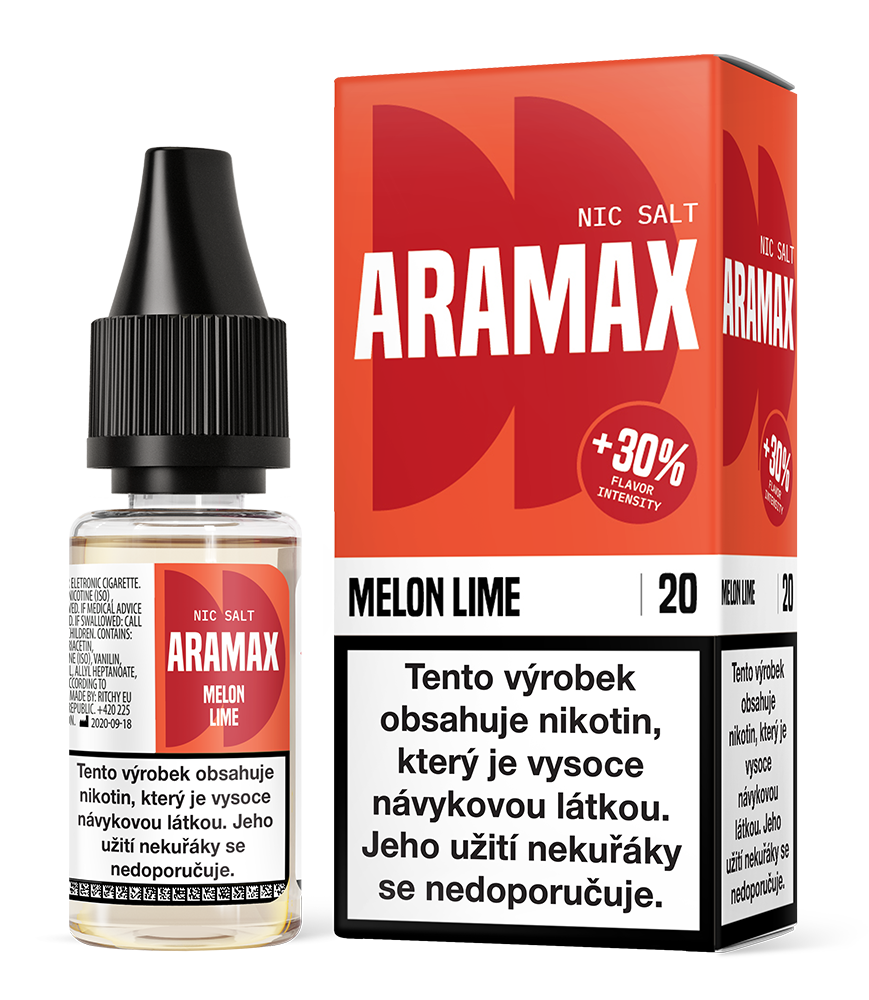 E-liquid Aramax Nic Salt - Melon Lime 10ml Množství nikotinu: 10mg