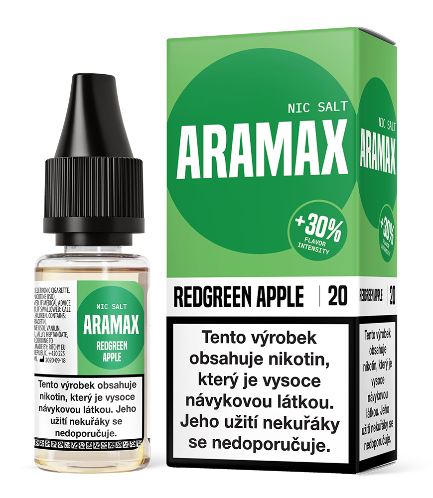 E-liquid Aramax Nic Salt - Redgreen Apple 10ml Množství nikotinu: 10mg
