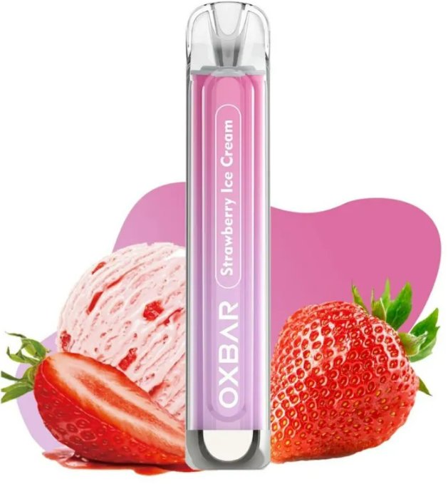 OXVA OXBAR C800 Strawberry Ice Cream 16 mg 800 potáhnutí 1 ks