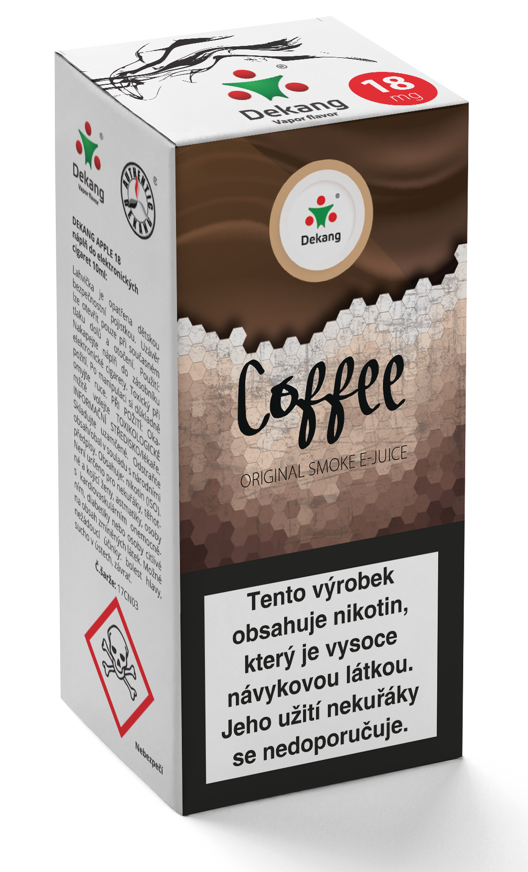 E-liquid Dekang 10ml Káva - Coffee Množství nikotinu: 0mg