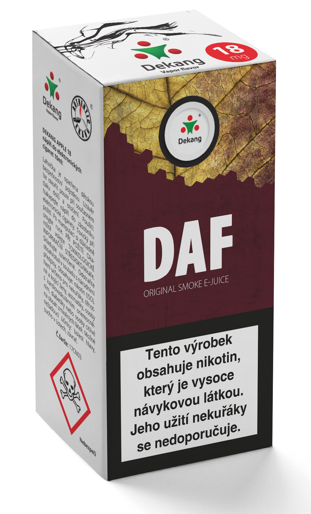 E-liquid Dekang 10ml Daf - doff Množství nikotinu: 16mg