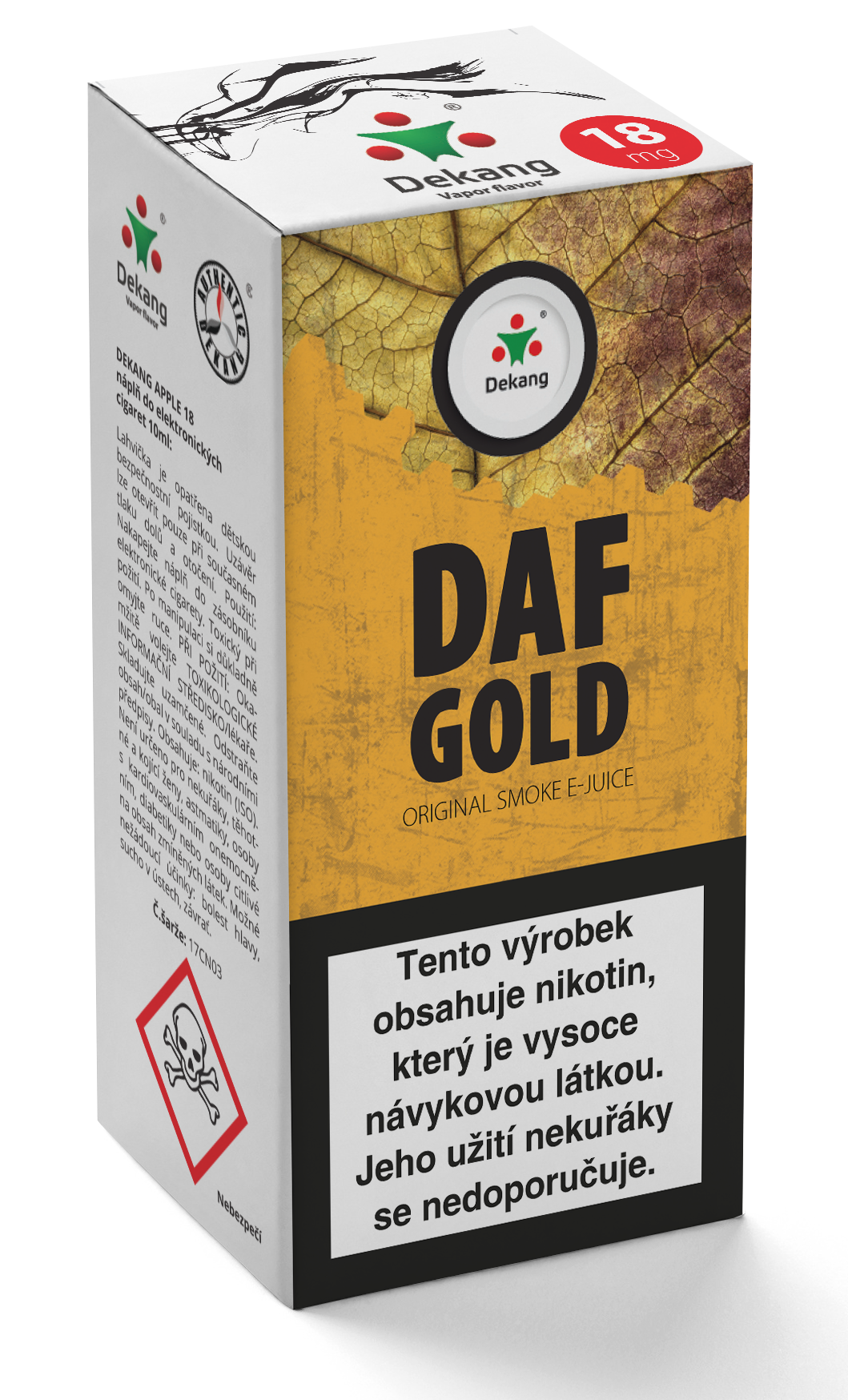 E-liquid Dekang 10ml Daf Gold Množství nikotinu: 6mg