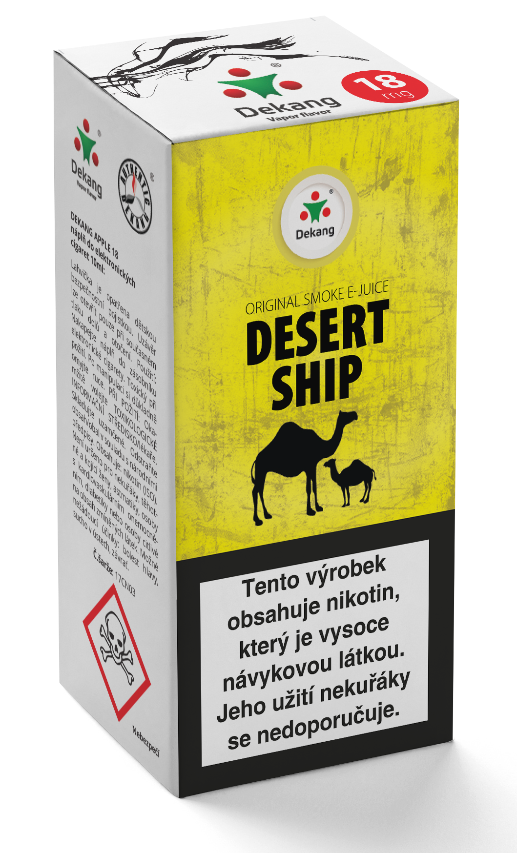 E-liquid Dekang 10ml Desert ship Množství nikotinu: 0mg