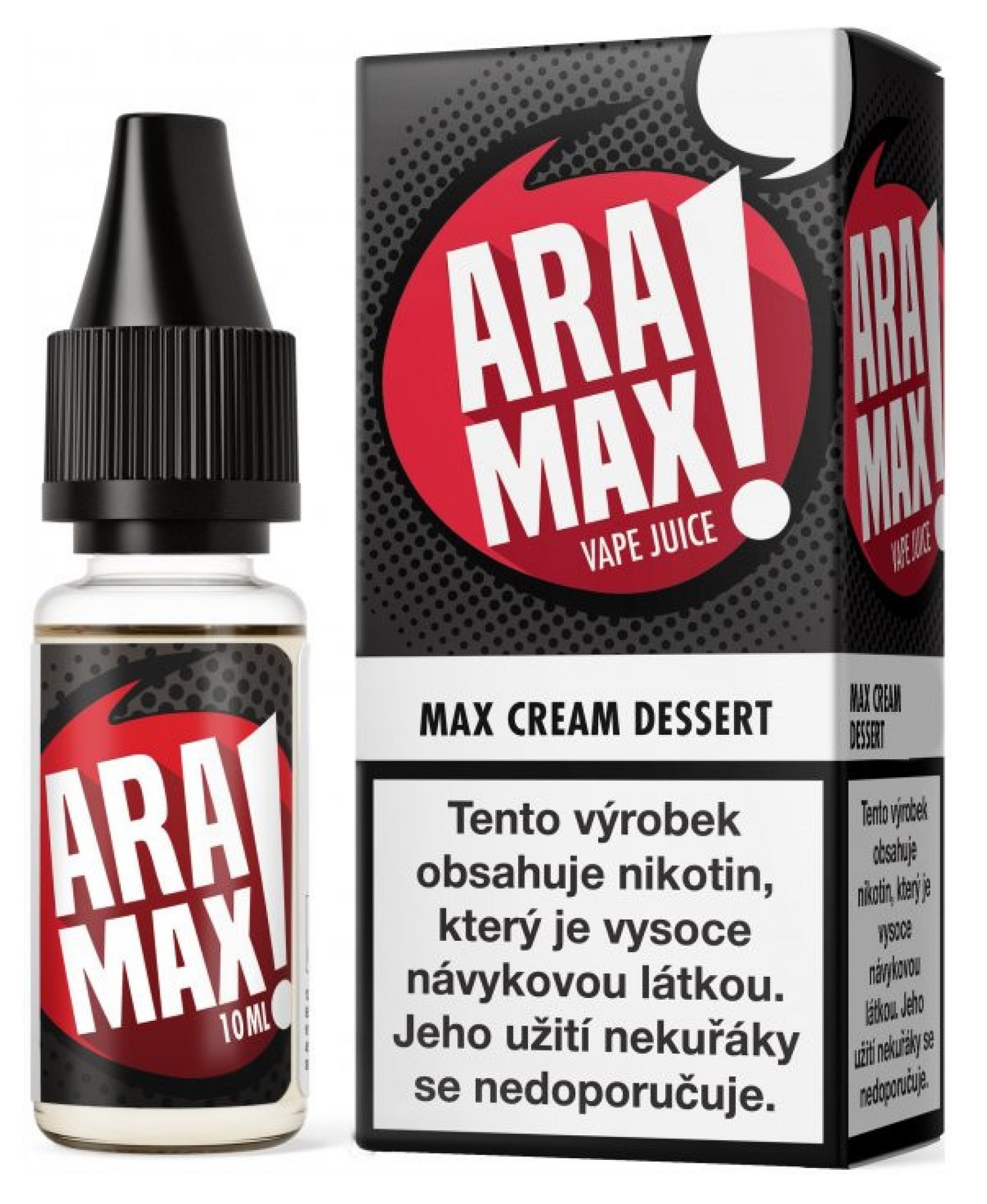 E-liquid ARAMAX Max Cream Dessert 10ml Množství nikotinu: 0mg