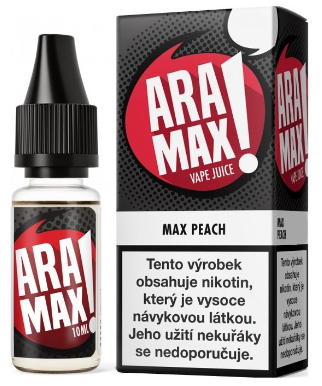 E-liquid ARAMAX Max Peach 10ml Množství nikotinu: 18mg