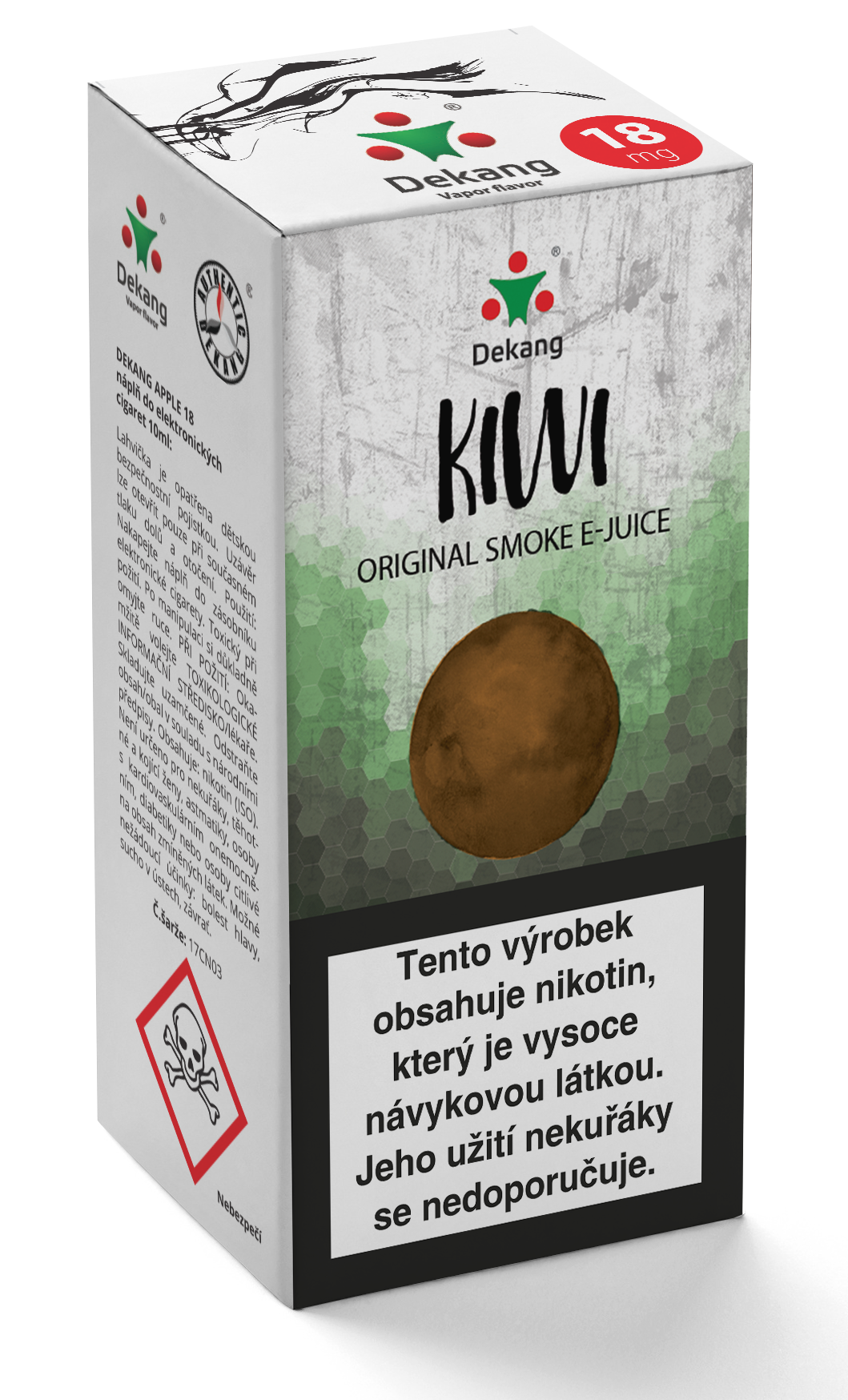 E-liquid Dekang 10ml Kiwi Množství nikotinu: 0mg