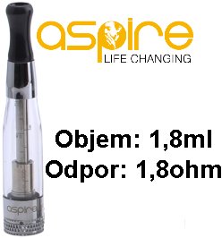 aSpire CE5 BVC Clearomizer 1,8ohm čirý 1,8ml