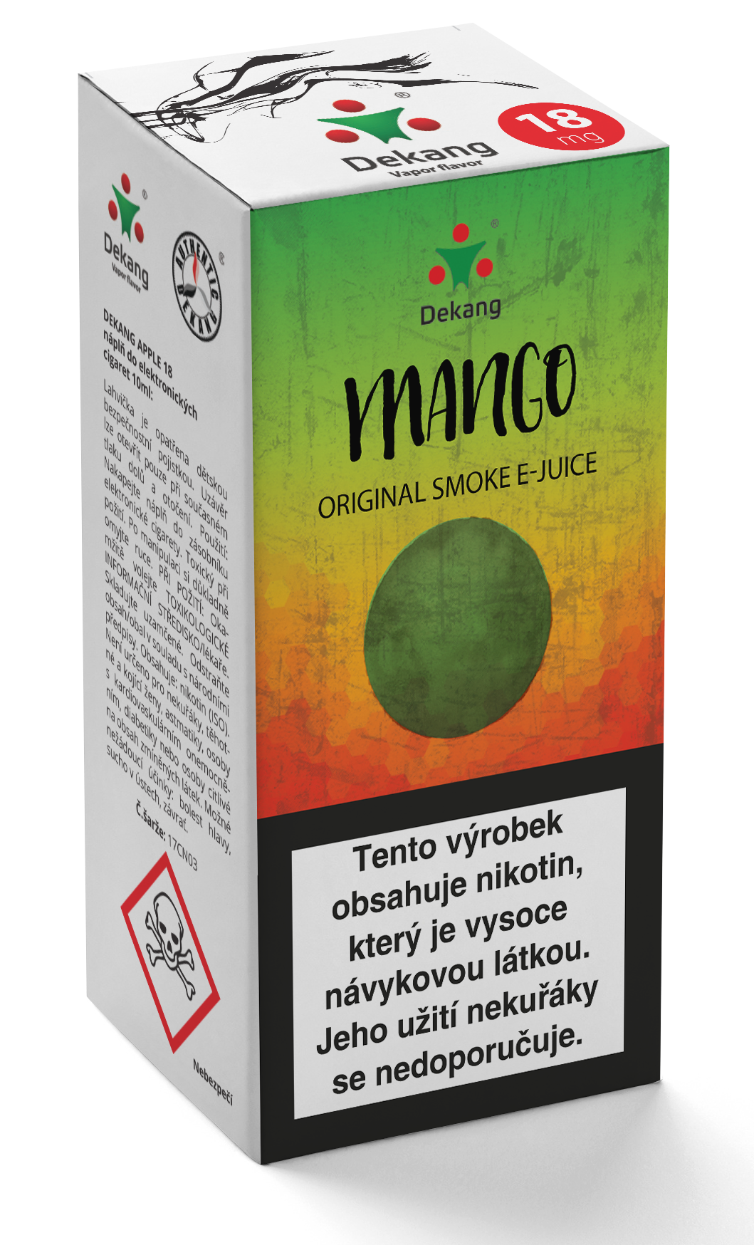 E-liquid Dekang 10ml Mango Množství nikotinu: 6mg