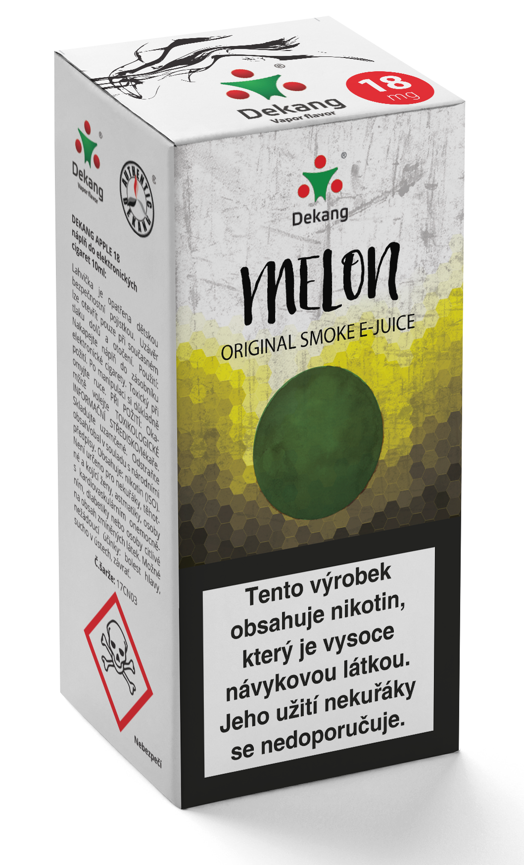 E-liquid Dekang 10ml Melon - Žlutý meloun Množství nikotinu: 0mg