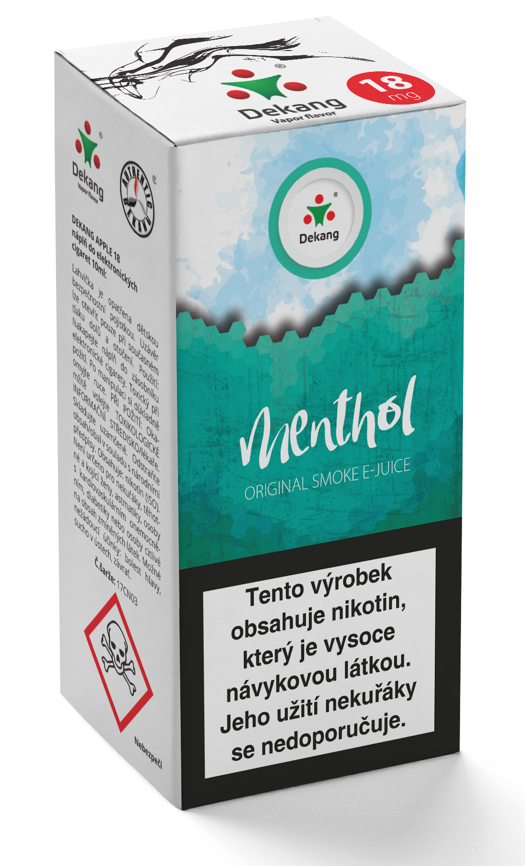 E-liquid Dekang 10ml Menthol - Mentol Množství nikotinu: 18mg