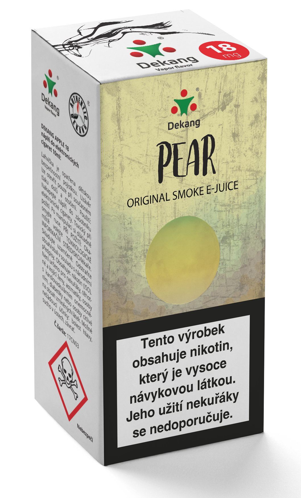 E-liquid Dekang 10ml Pear - Hruška Množství nikotinu: 6mg