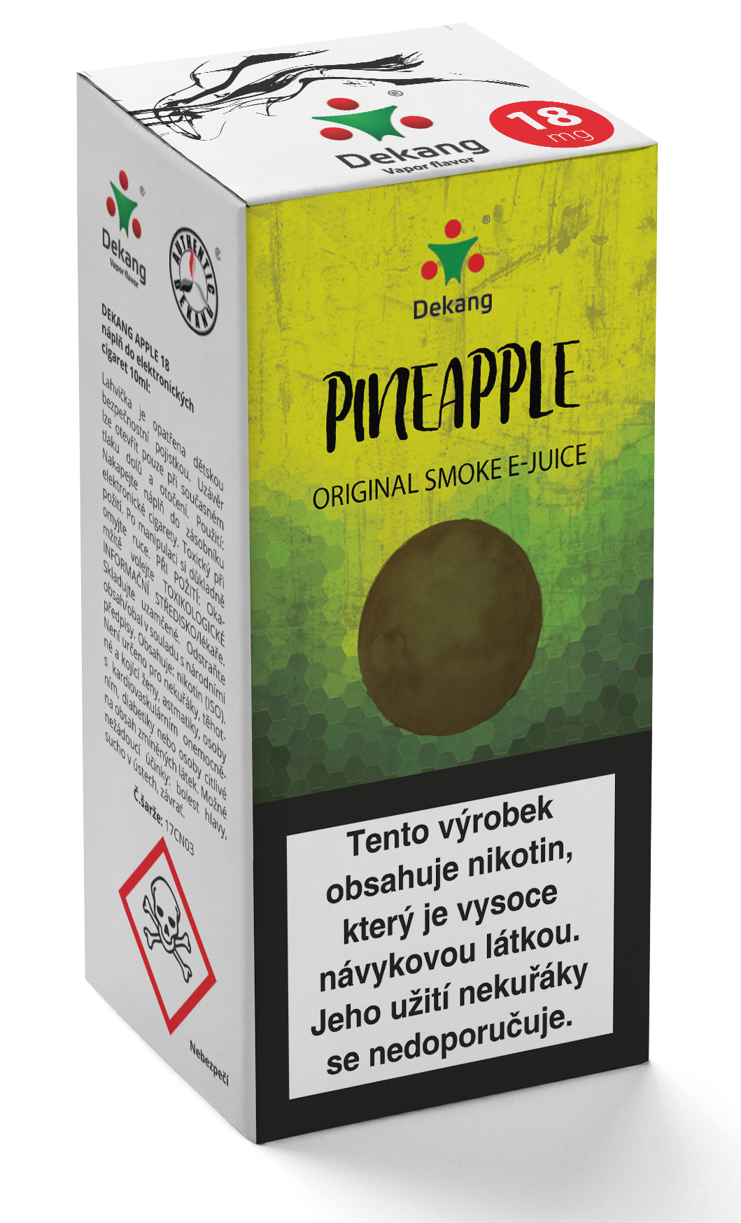 E-liquid Dekang 10ml Pineapple - Ananas Množství nikotinu: 11mg