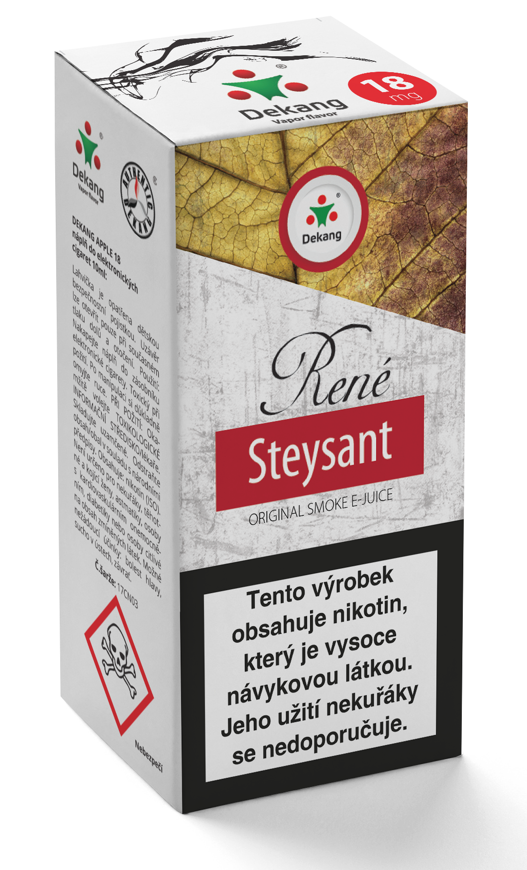 E-liquid Dekang 10ml René Steysant Množství nikotinu: 11mg