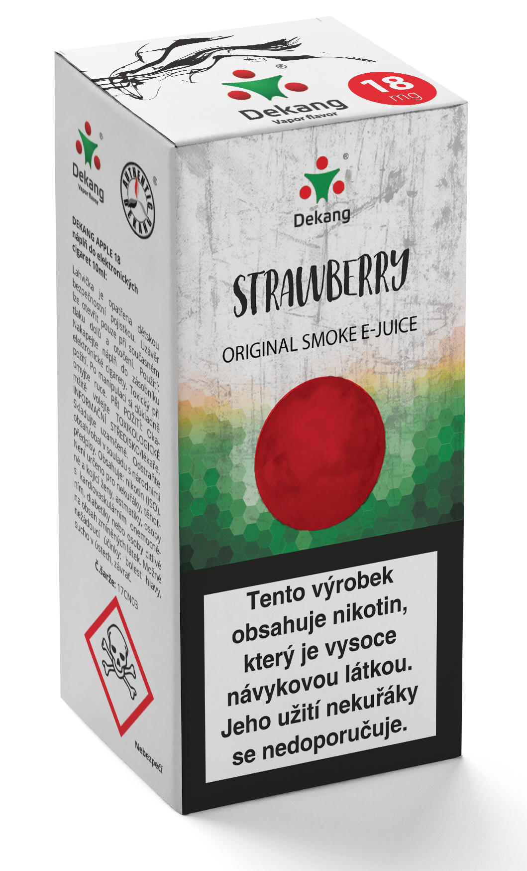 E-liquid Dekang 10ml Strawberry - Jahoda Množství nikotinu: 11mg