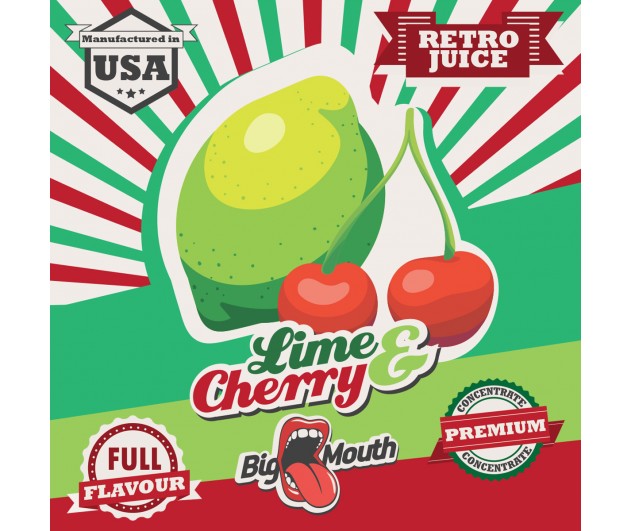 Příchuť Big Mouth RETRO - Limetka a Cherry 10ml