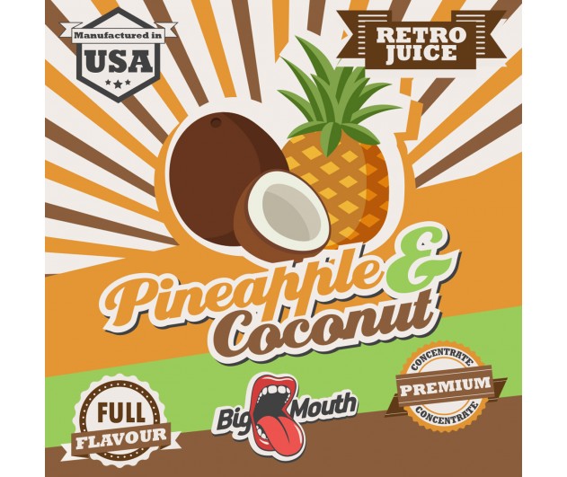 Příchuť Big Mouth RETRO - Ananas a kokos 10ml